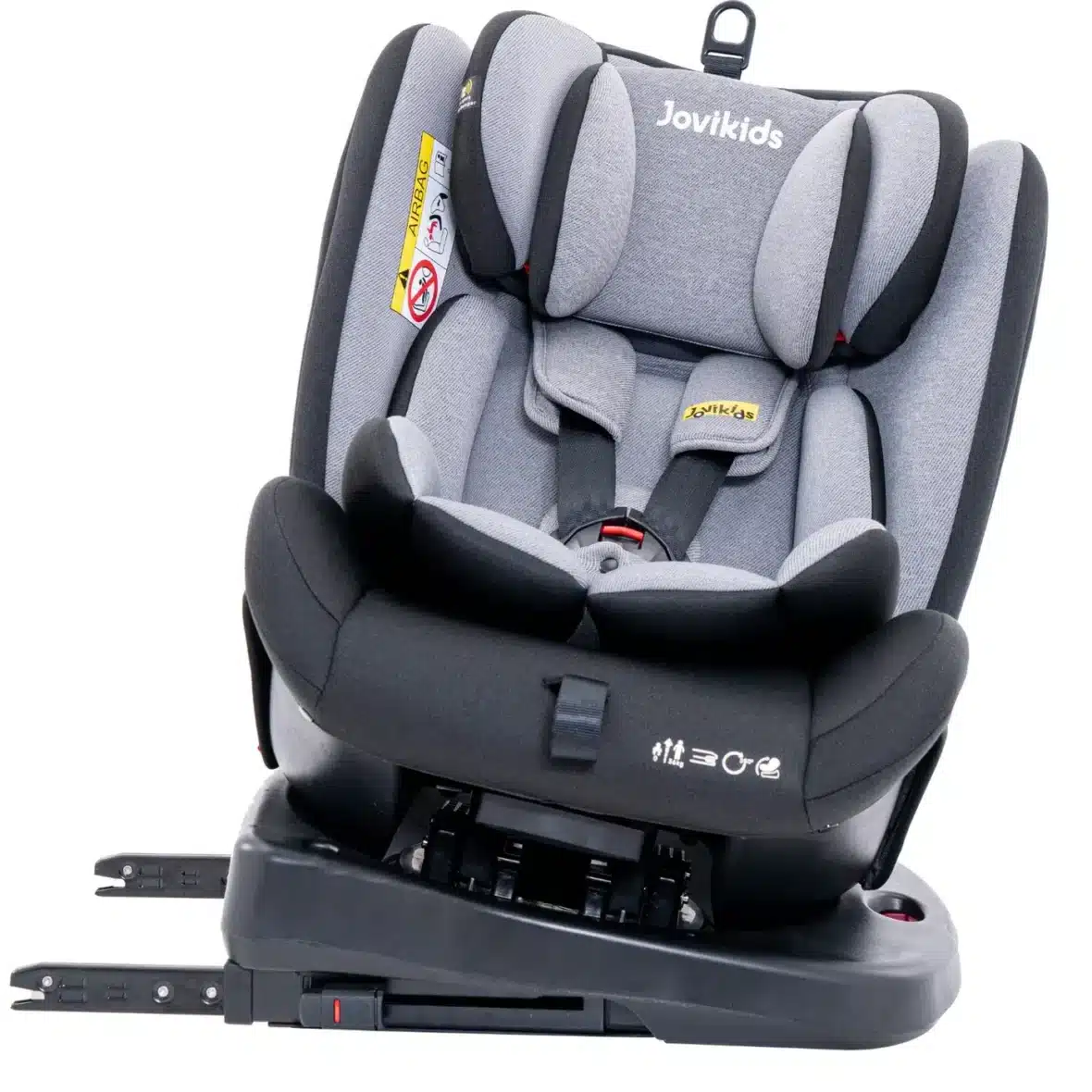 Jovikids Angela Siège Auto 360° Rotatif Isofix Noir -3- bebemaman