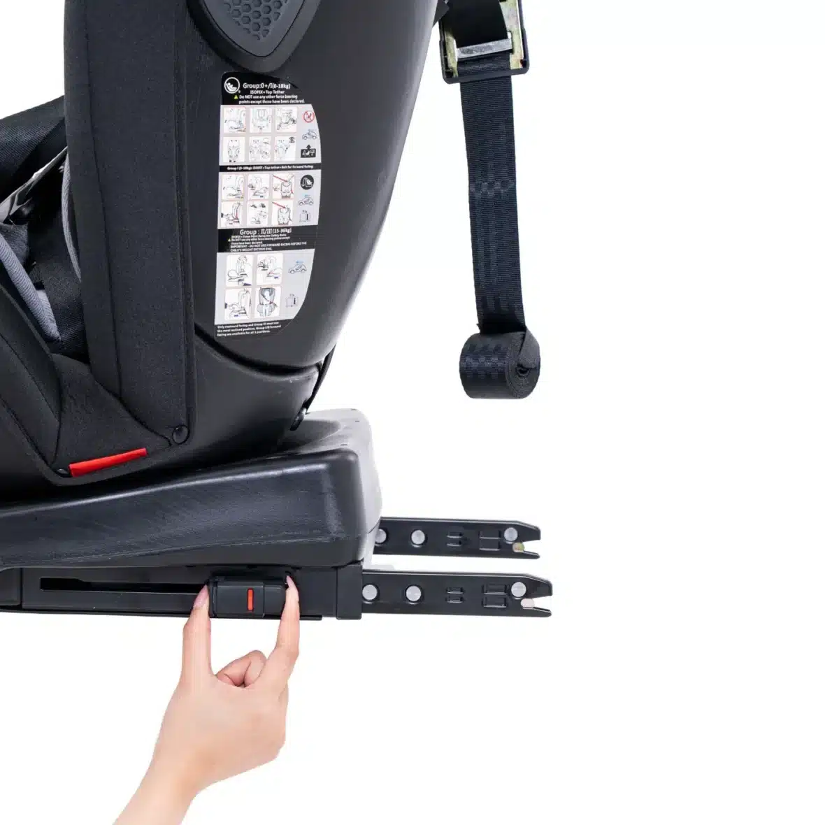 Jovikids Angela Siège Auto 360° Rotatif Isofix Noir -7- bebemaman