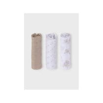 Mayoral Lot de 3 Langes en Mousseline