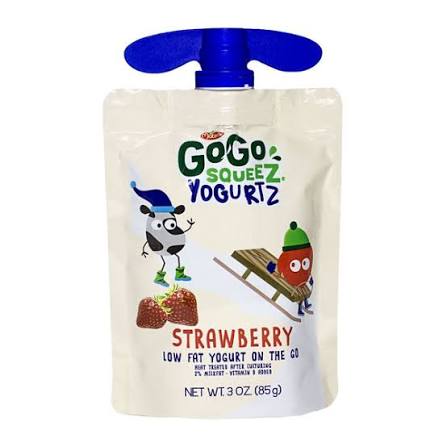 GoGo Squeez Yaourt Faible en Gras 85g – à la Fraise