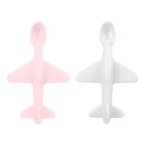 Tom & Zoé Lot de 2 Cuillères En Forme d'Avion 6m+