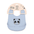 Yummy Bavoir en Silicone Avec Poche Panda 9m+ Bleu Pastel