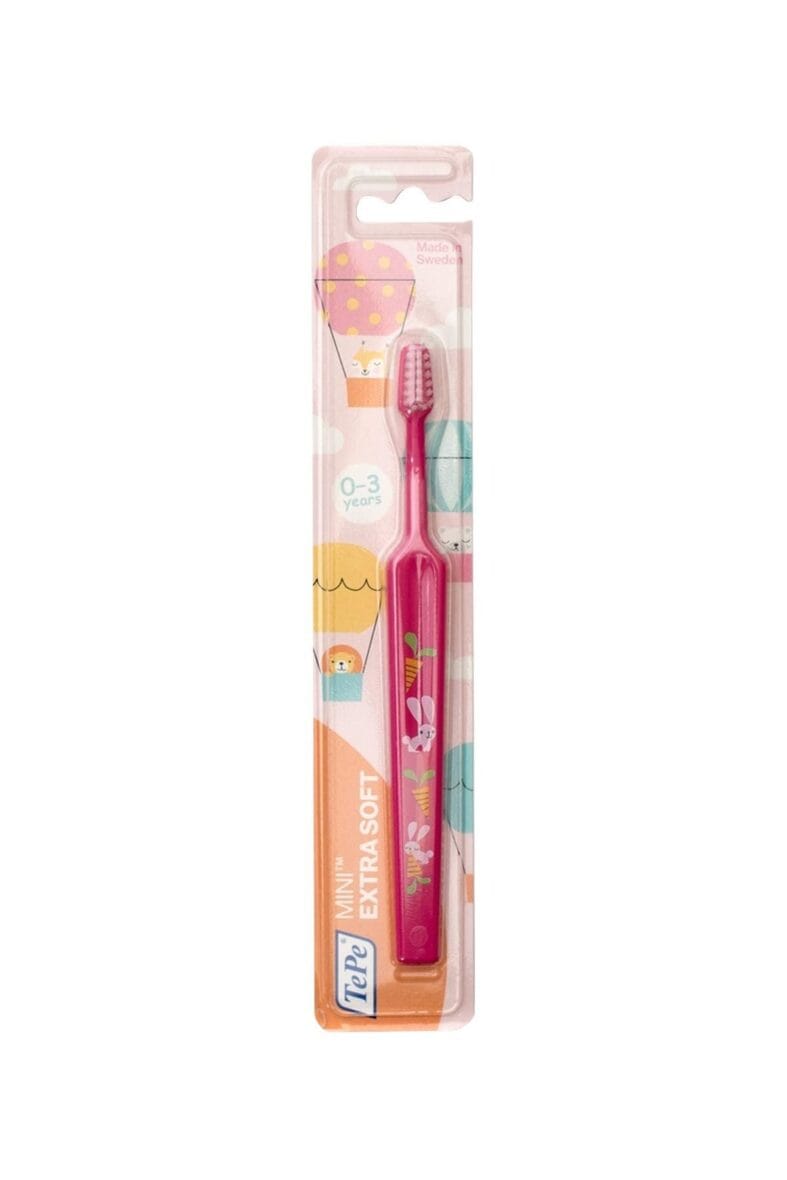 Tepe Brosse A Dents Mini Extra Souple Kids De 0 A 3 Ans – Rose