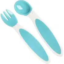 couverts repas bébé bleus