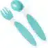 couverts repas bébé bleus