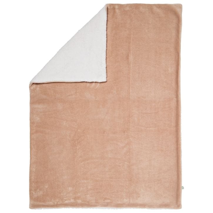 Babycalin Couverture bébé Bicolore 75 x 100 cm – Beige/écru