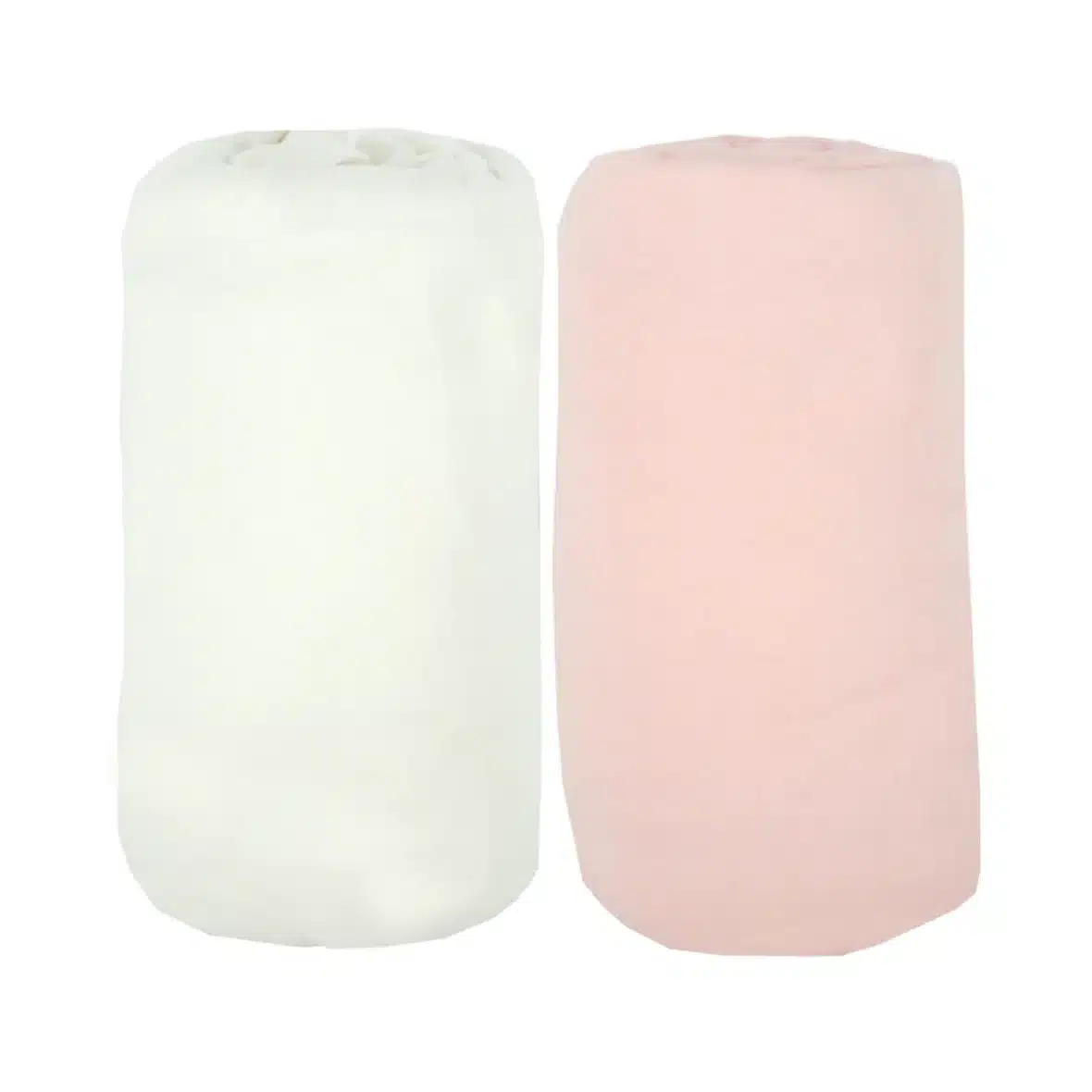 drap housse blanc rose bébé1