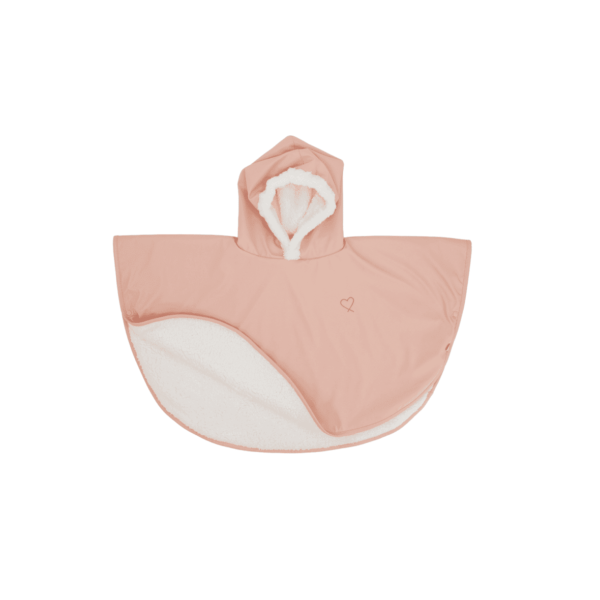 BabyCalin Poncho Malin Rosée Coeur 9-36 m
