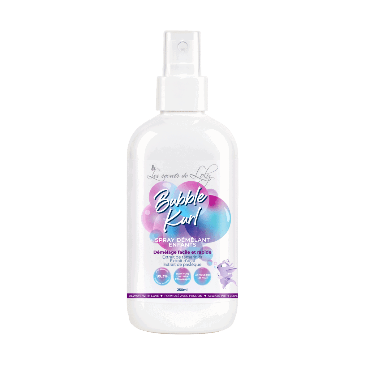 Les Secrets de Loly Bubble Kurl Spray Démêlant Enfant 250 ml
