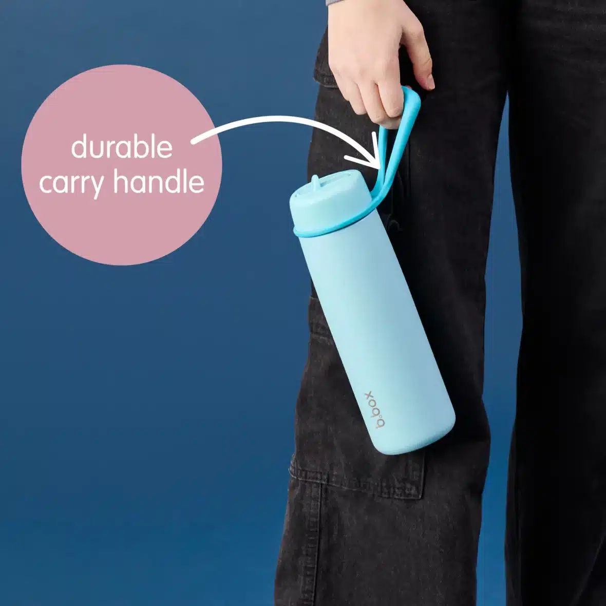 BBox Gourde Isotherme à Couvercle Rabattable 690ml Sea Glass -7- bebemaman