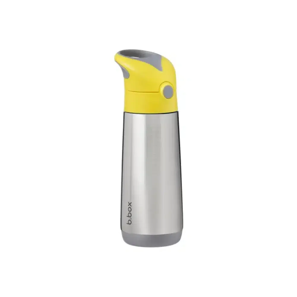 BBox Gourde Isotherme à Paille 500ml Lemon Sherbet -3- bebemaman