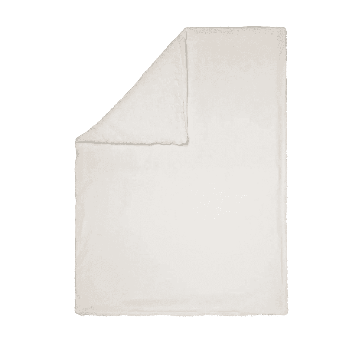 Babycalin Couverture bébé Bicolore 75 x 100 cm – Blanc/écru