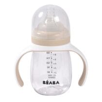 Beaba Biberon d’apprentissage 2en1 Argile 4m+