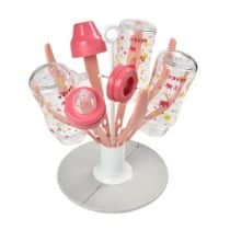 Beaba Egouttoir à Biberons Pliable Flower Old Pink