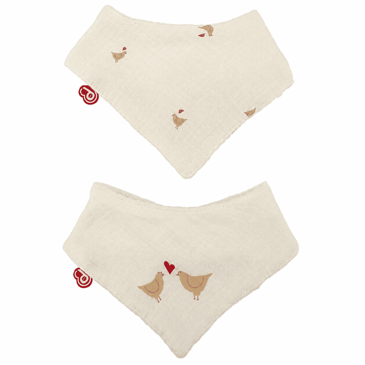 Domiva Lot de 2 Bavoirs Bandanas Maternity love 0-6m