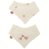Domiva Lot de 2 Bavoirs Bandanas Maternity love 0-6m