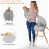 Kinderkraft Chaise Haute 2en1 Fini 2 Gris