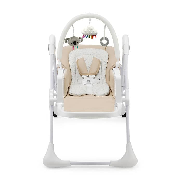 Kinderkraft Chaise Haute 2en1 Tummie Beige -3- bebemaman