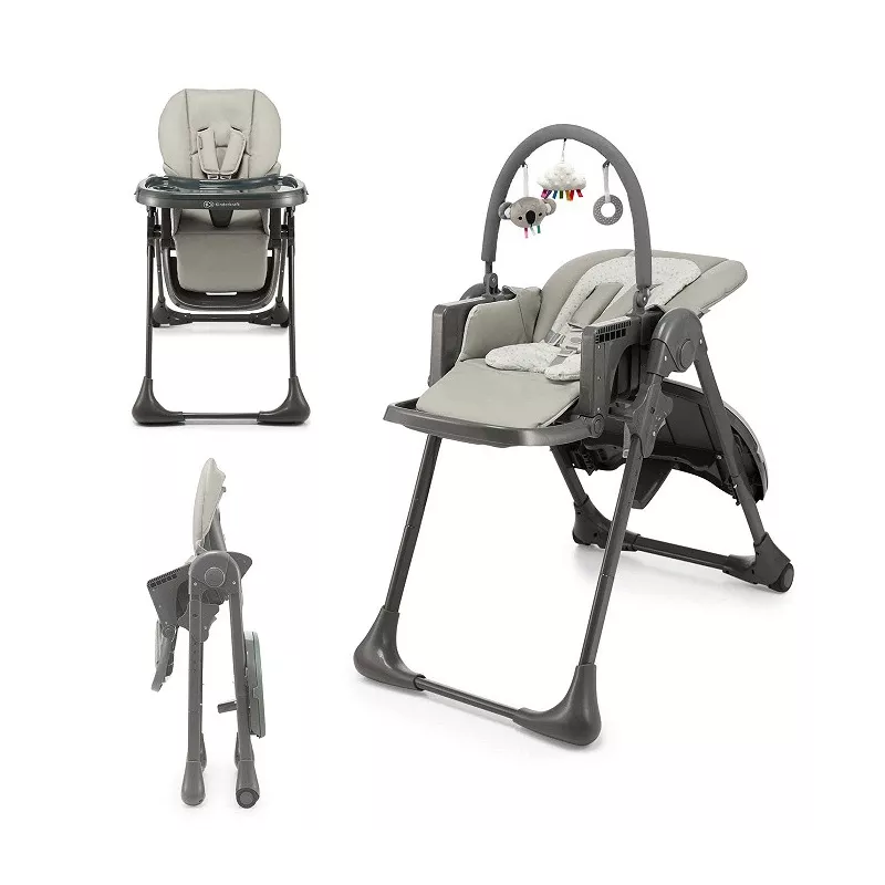Kinderkraft Chaise Haute 2en1 Tummie Gris