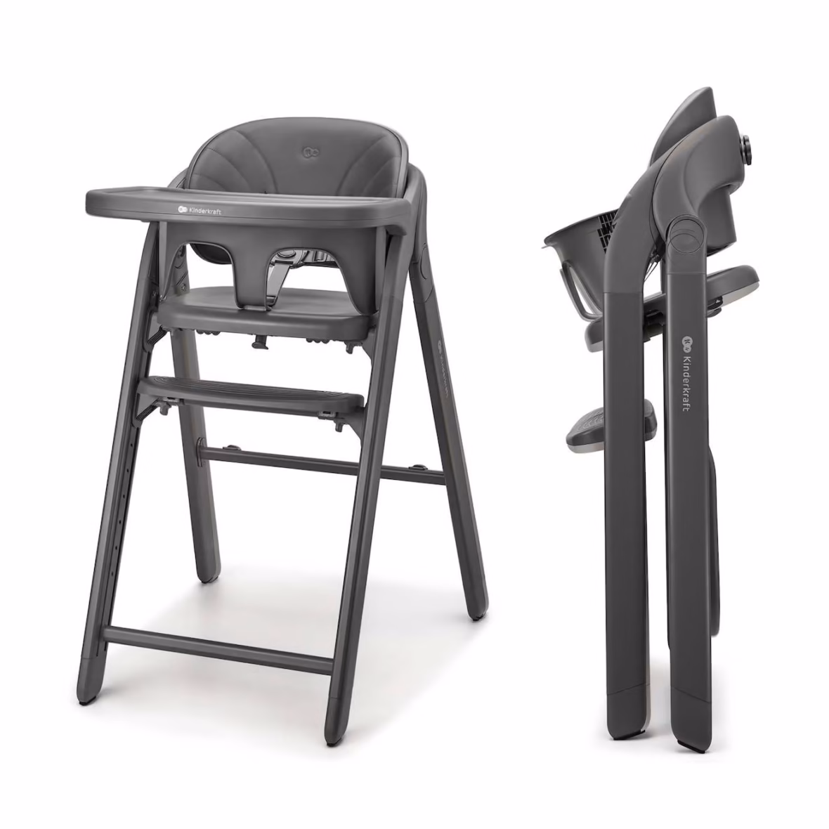 Kinderkraft Chaise Haute 3en1 Tino Gris