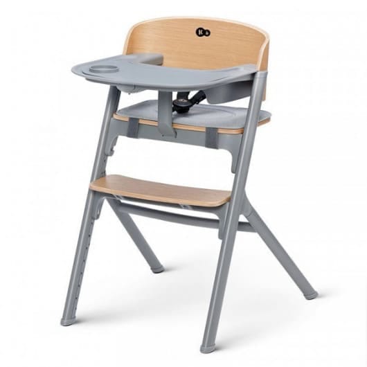 Kinderkraft Chaise Haute 4en1 Livy avec Transat Calmee Oak -2- bebemaman