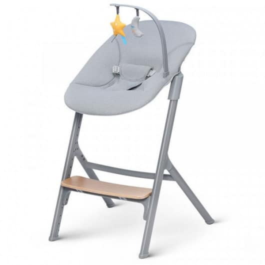 Kinderkraft Chaise Haute 4en1 Livy avec Transat Calmee Oak -3- bebemaman