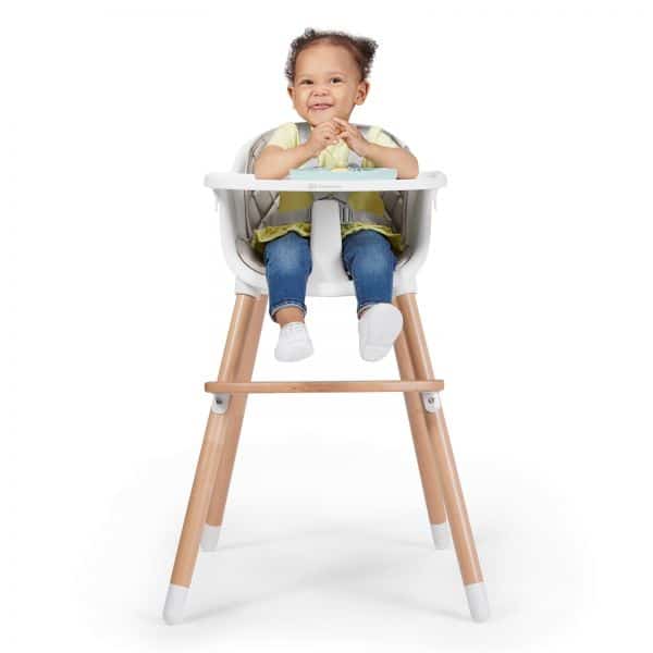 Kinderkraft Chaise Haute Sienna Gris -10- bebemaman