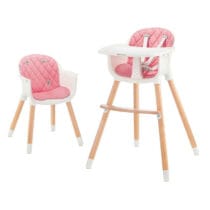 Kinderkraft Chaise Haute Sienna Rose