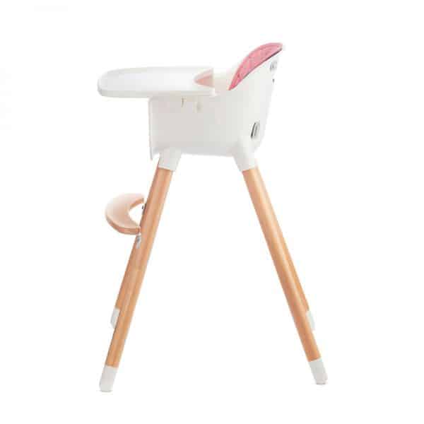 Kinderkraft Chaise Haute Sienna Rose -6- bebemaman