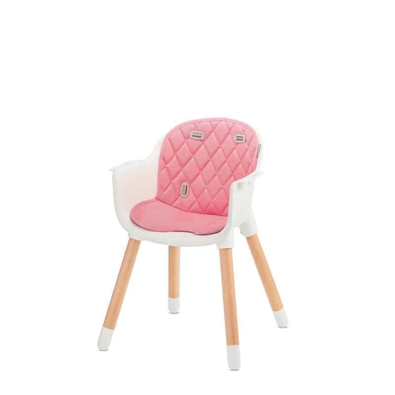 Kinderkraft Chaise Haute Sienna Rose -8- bebemaman