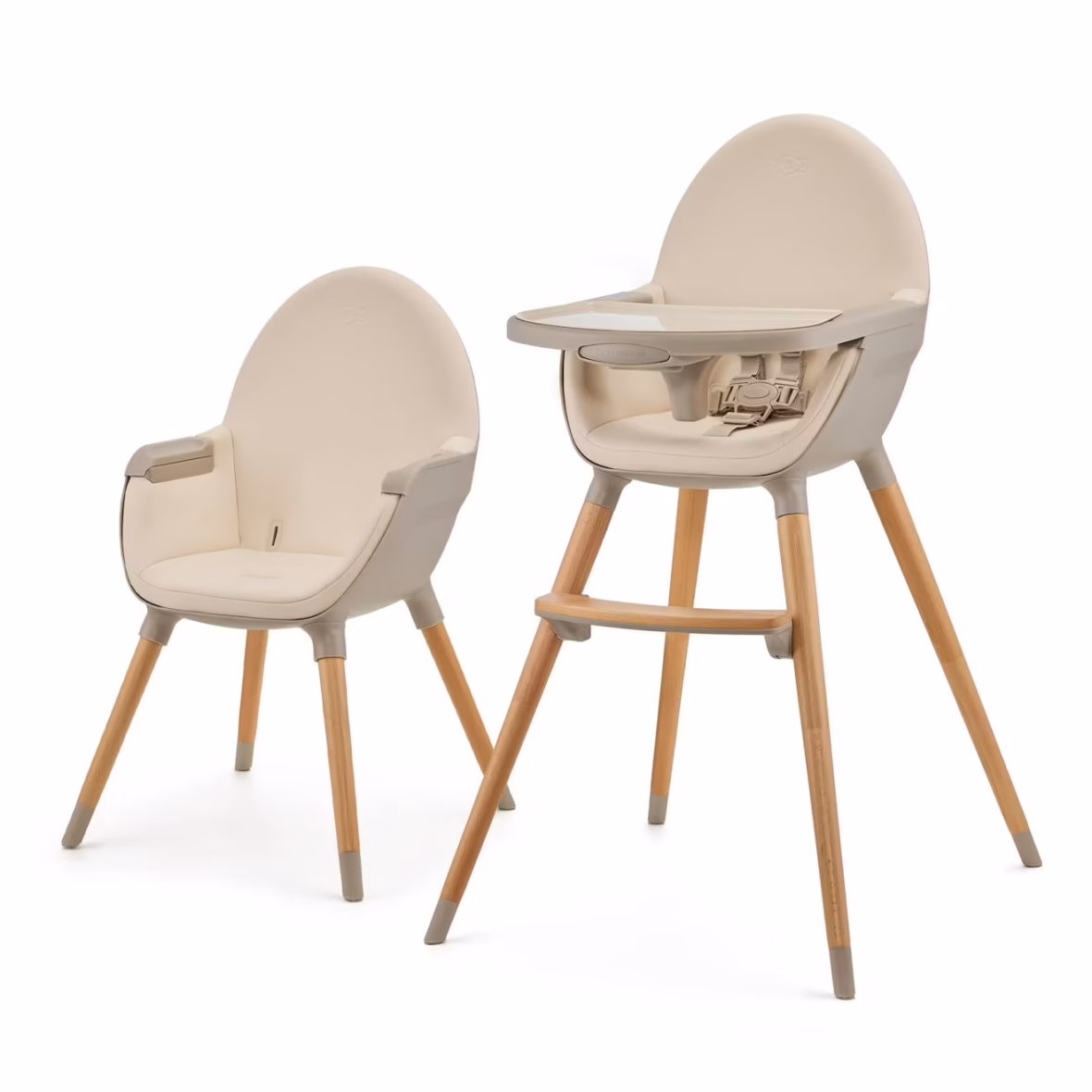 Kinderkraft Chaise Haute évolutive 2en1 Fini 2 Beige