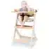 Kinderkraft Chaise Haute évolutive Enock en Bois avec Coussin