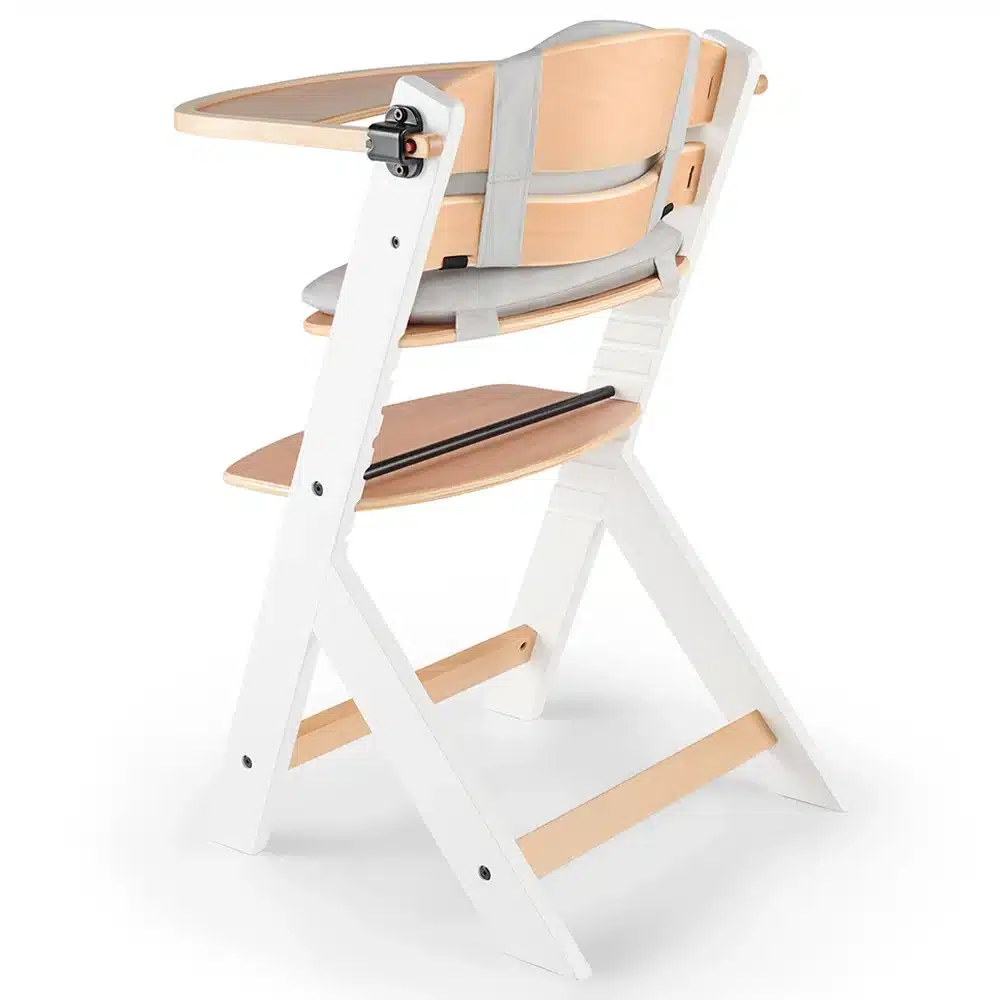 Kinderkraft Chaise Haute évolutive Enock en Bois avec Coussin -3- bebemaman