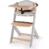 Kinderkraft Chaise Haute évolutive Enock en Bois avec Coussin Gris