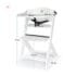 Kinderkraft Chaise Haute évolutive Enock en Bois avec Coussin