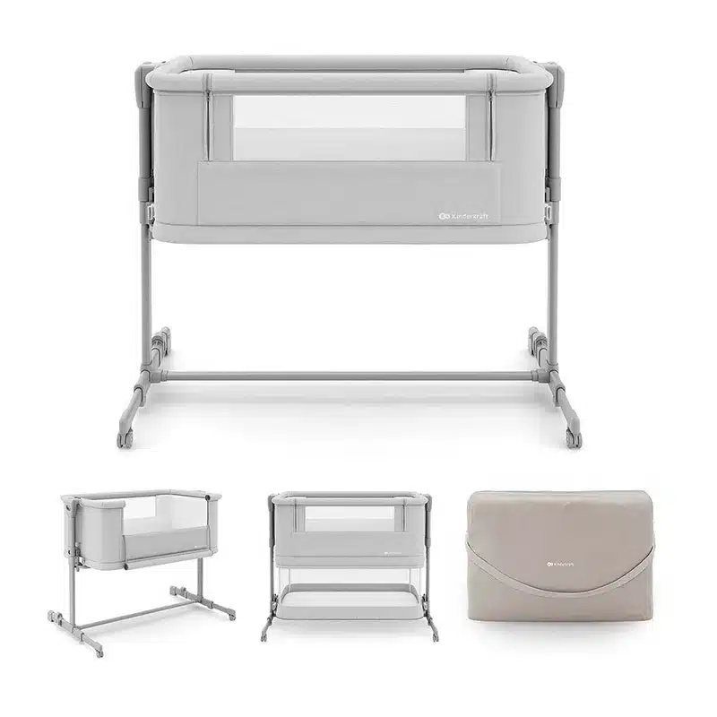 Kinderkraft Lit Cododo 3en1 Nestee Grow 2 – Gris Clair -2- bebemaman