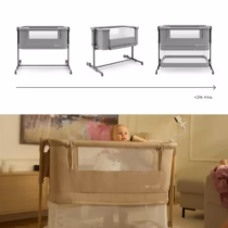 Kinderkraft Lit Cododo 3en1 Nestee Grow 2 - Gris Foncé