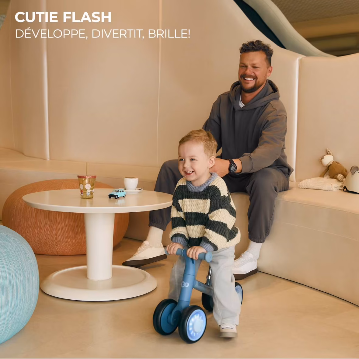Kinderkraft Mini Draisienne bébé Cutie Flash avec Roues Led 2ans+ Vert -2- bebemaman