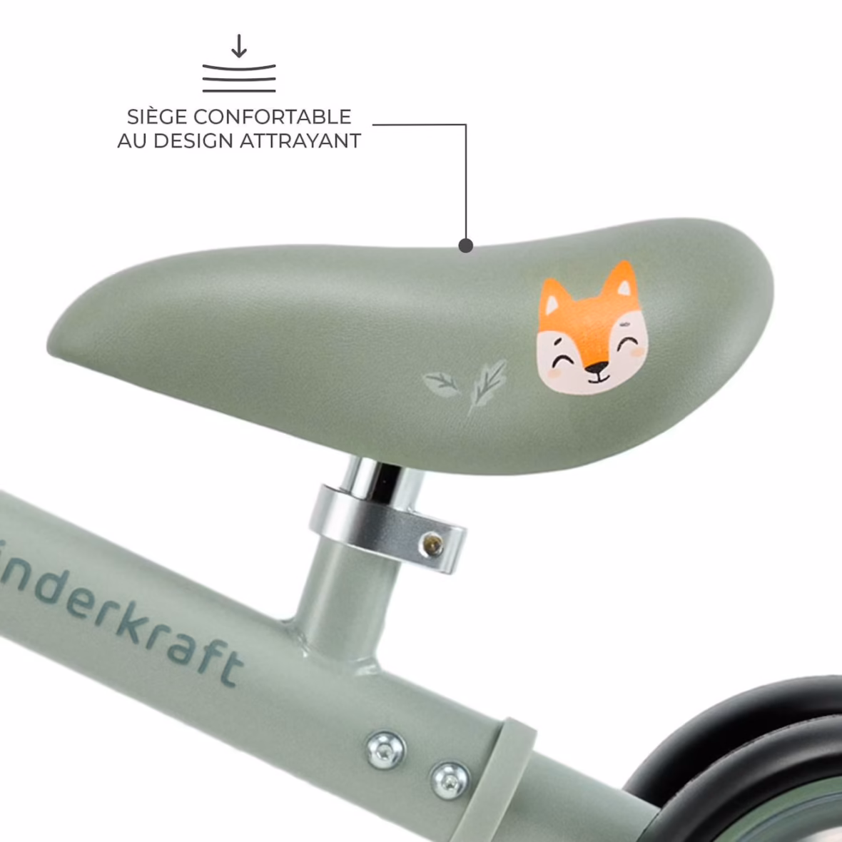Kinderkraft Mini Draisienne bébé Cutie Flash avec Roues Led 2ans+ Vert -4- bebemaman