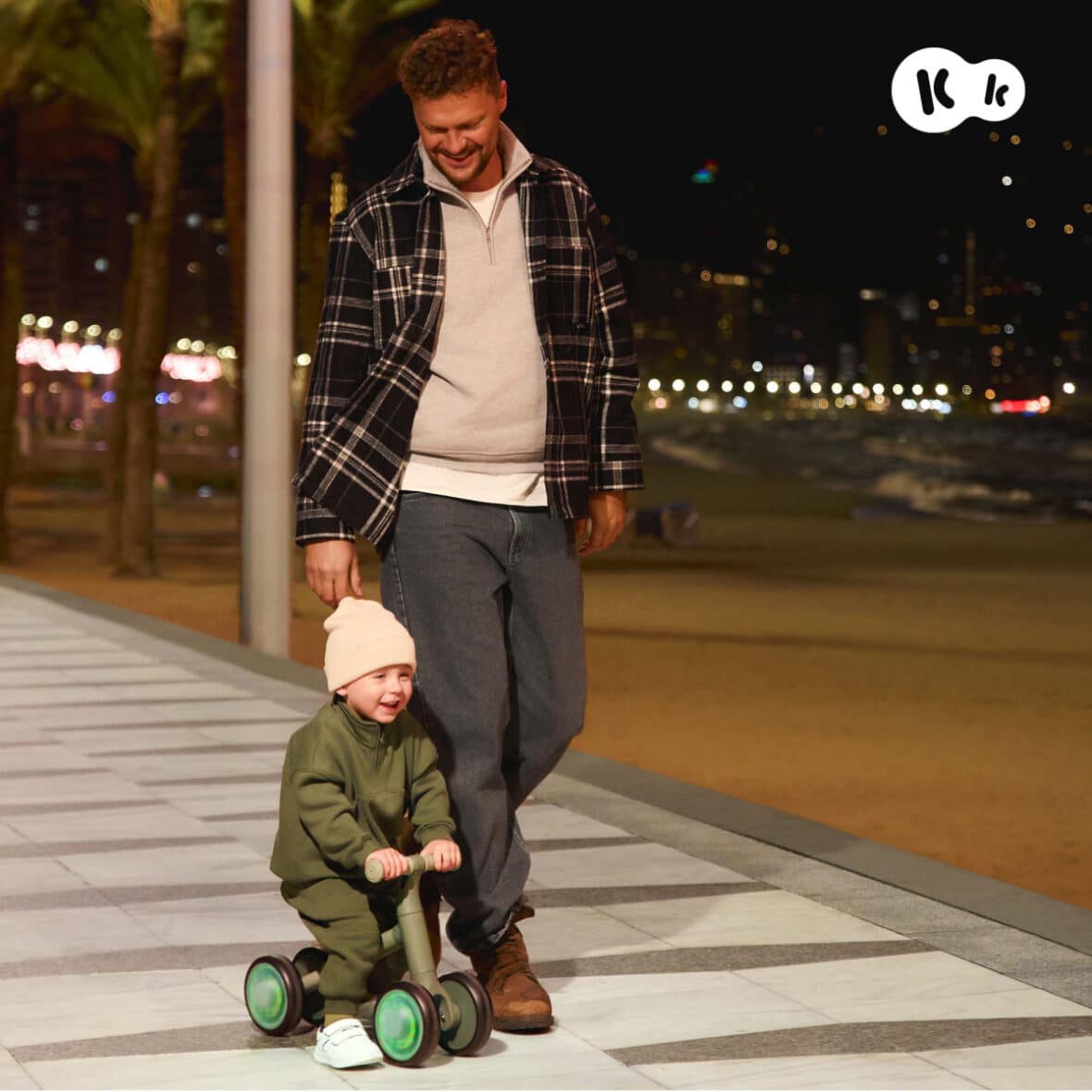 Kinderkraft Mini Draisienne bébé Cutie Flash avec Roues Led 2ans+ Vert -7- bebemaman