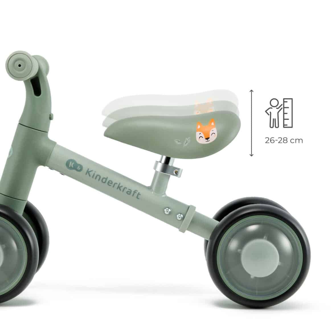 Kinderkraft Mini Draisienne bébé Cutie Flash avec Roues Led 2ans+ Vert -9- bebemaman