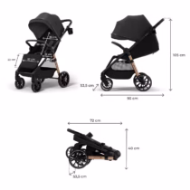 Kinderkraft Poussette Grande 2 - Noire