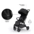 Kinderkraft Poussette de Voyage Légère Nubi 3 Noir