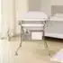 Kinderkraft Table à Langer et Baignoire Bubbly 5en1 Gris