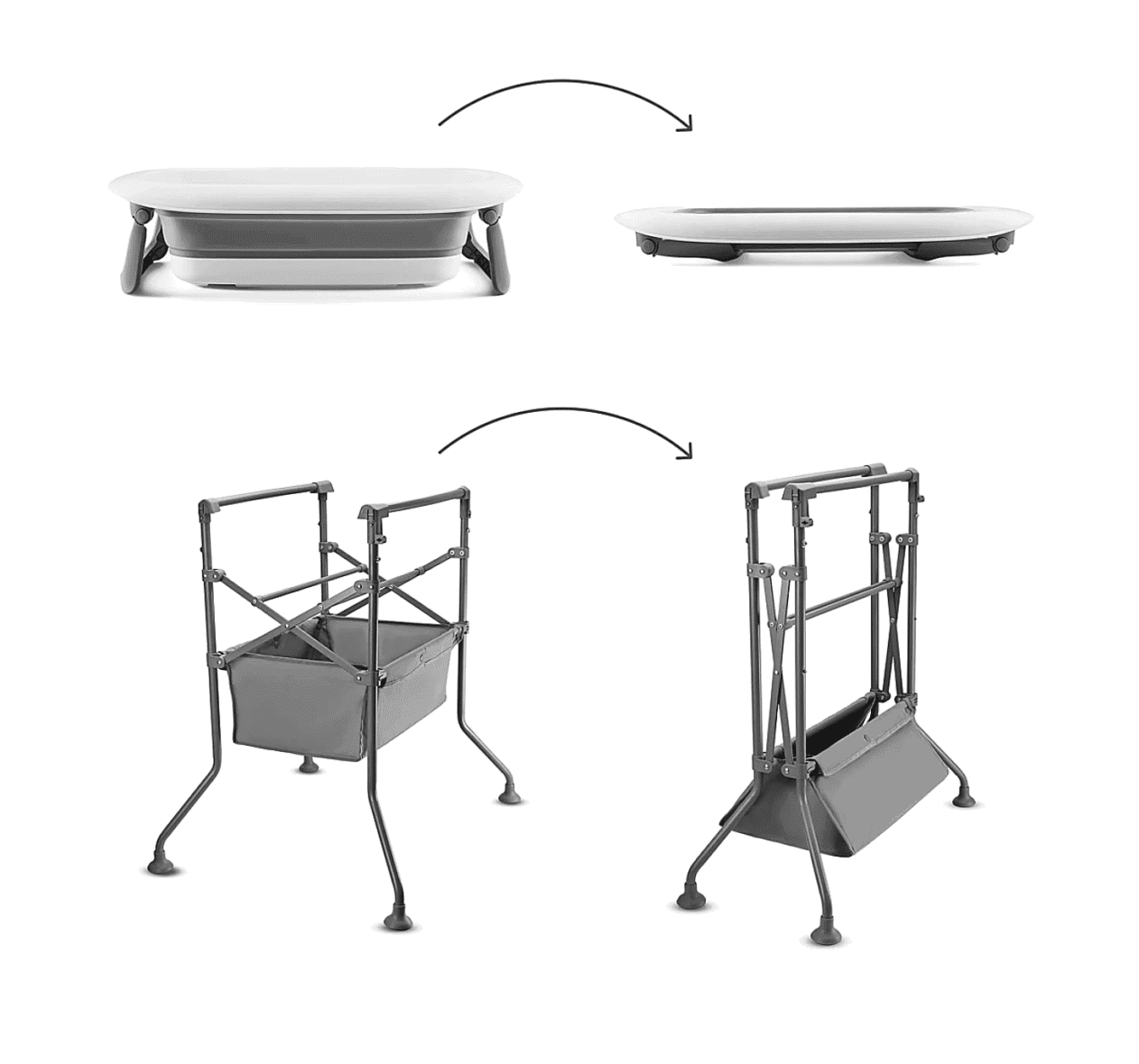 Kinderkraft Table à Langer et Baignoire Bubbly 5en1 Gris -6- bebemaman