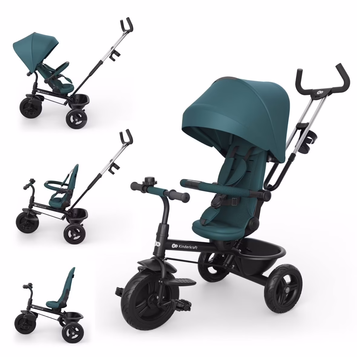 Kinderkraft Tricycle Aston 2 Plus 6en1 Vert