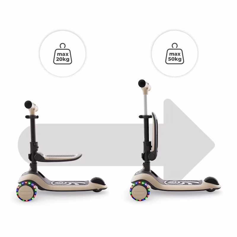 Kinderkraft Trottinette 2en1 Halley 2 Blanc -5- bebemaman
