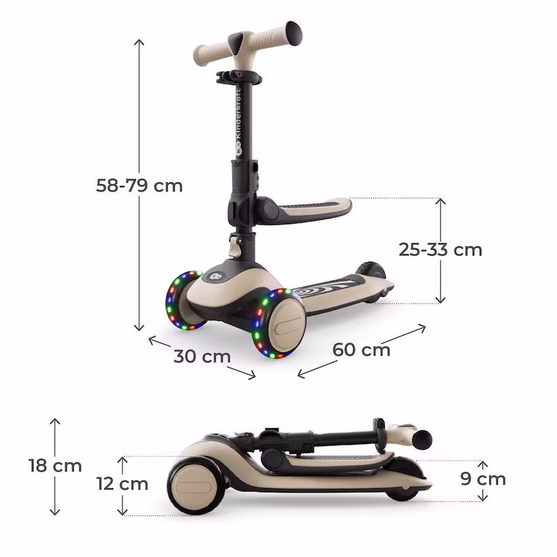 Kinderkraft Trottinette 2en1 Halley 2 Blanc -7- bebemaman