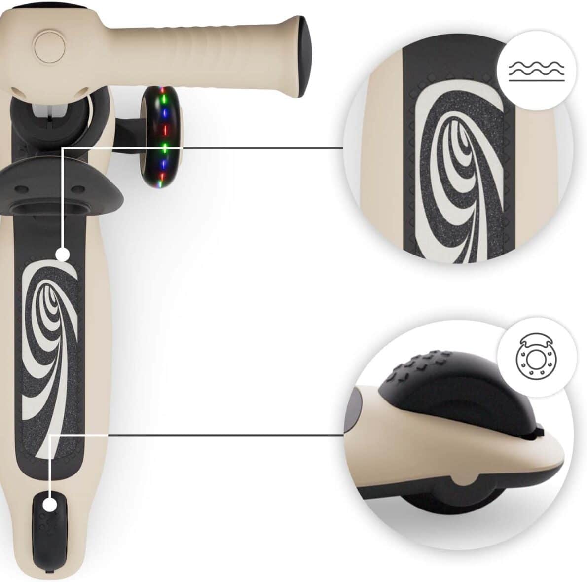Kinderkraft Trottinette 2en1 Halley 2 Blanc -8- bebemaman