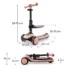 Kinderkraft Trottinette 2en1 Halley 2 Rose